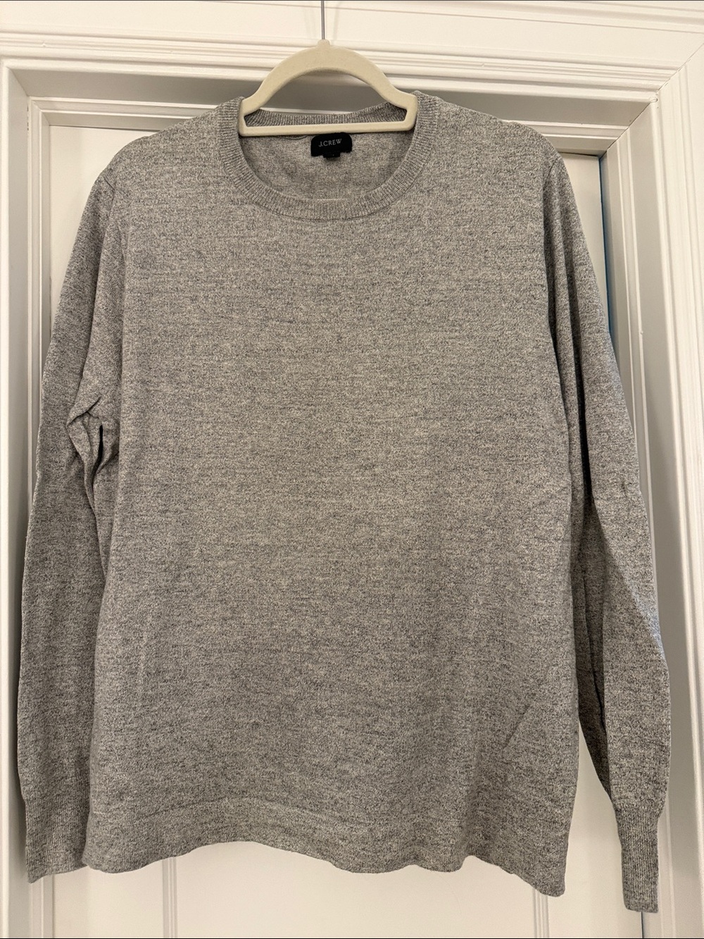 J. Crew Men's Light Gray Crewneck Sweater